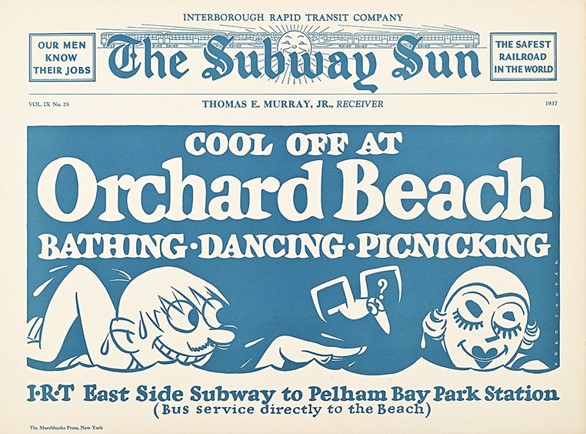 Fred Cooper, Cool off at Orchard Beach, 1937